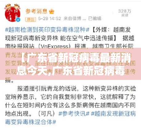 【广东省新冠病毒最新消息今天,广东省新冠病毒最新消息今天新增】