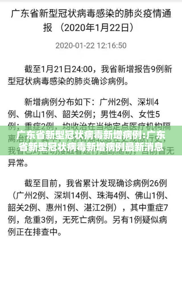 广东省新型冠状病毒新增病例:广东省新型冠状病毒新增病例最新消息