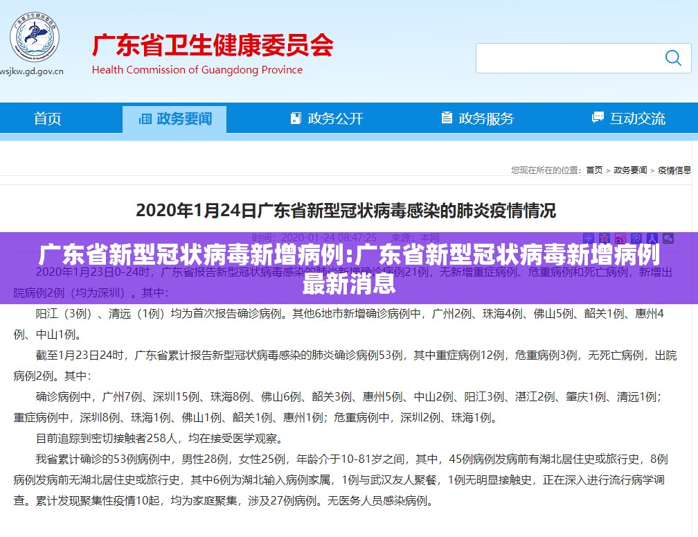 广东省新型冠状病毒新增病例:广东省新型冠状病毒新增病例最新消息