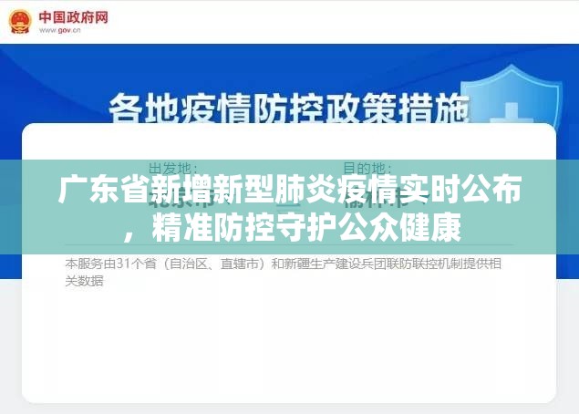 广东省新增新型肺炎疫情实时公布，精准防控守护公众健康
