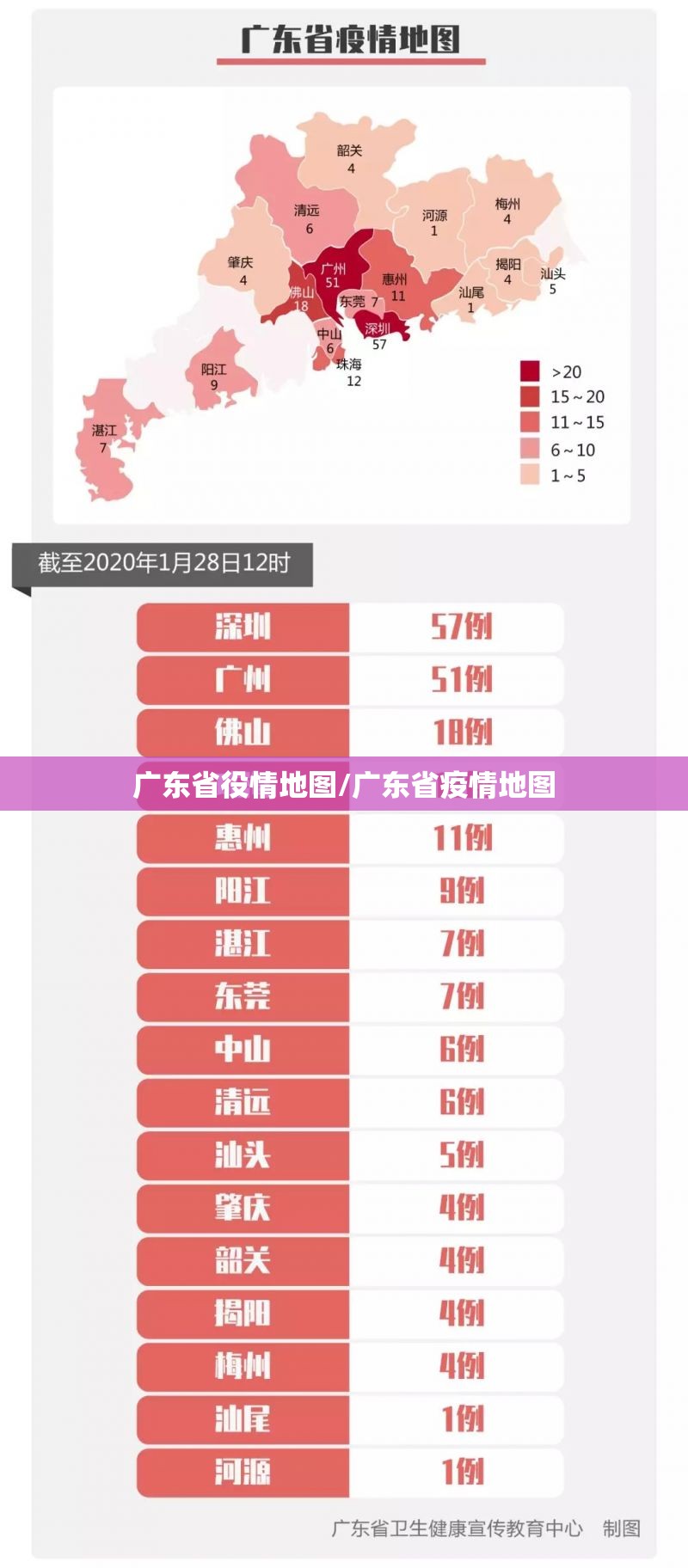 广东省役情地图/广东省疫情地图