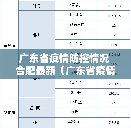广东省疫情防控情况 合肥最新（广东省疫情防控情况 合肥最新消息）