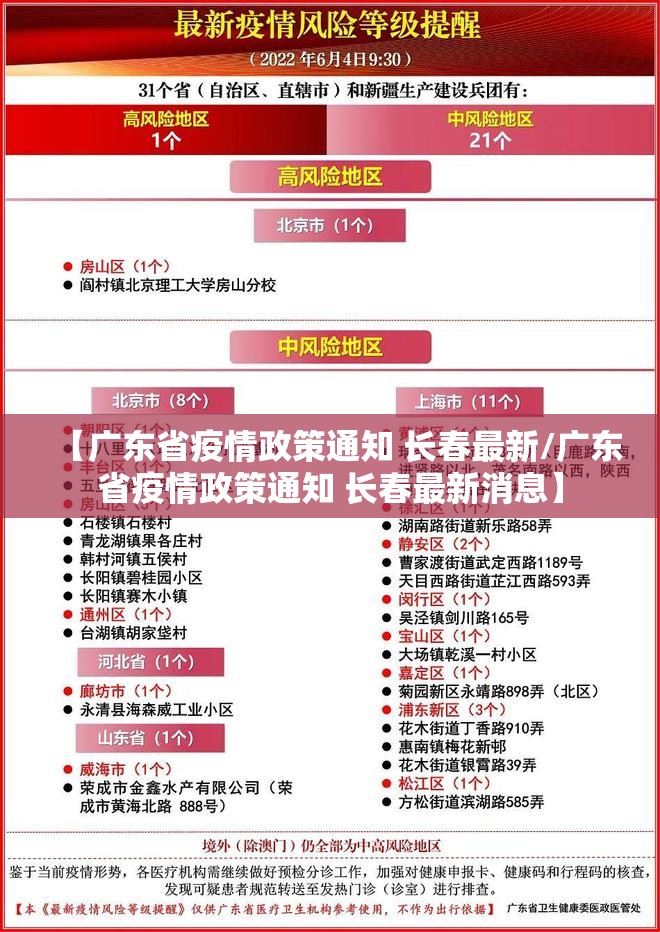 【广东省疫情政策通知 长春最新/广东省疫情政策通知 长春最新消息】