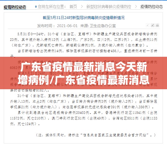 广东省疫情最新消息今天新增病例/广东省疫情最新消息今天新增病例多少