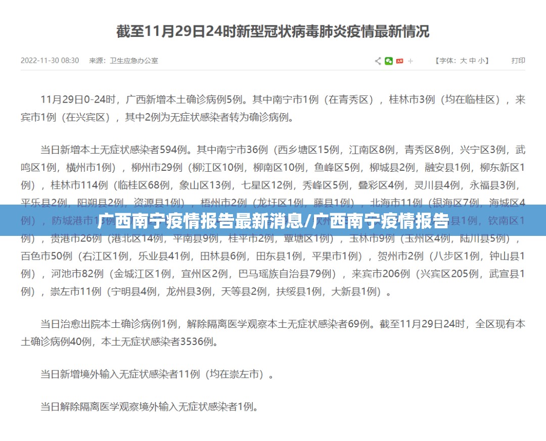 广西南宁疫情报告最新消息/广西南宁疫情报告