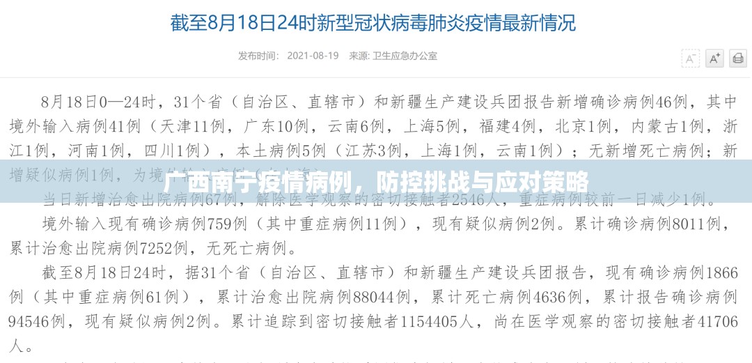 广西南宁疫情病例，防控挑战与应对策略