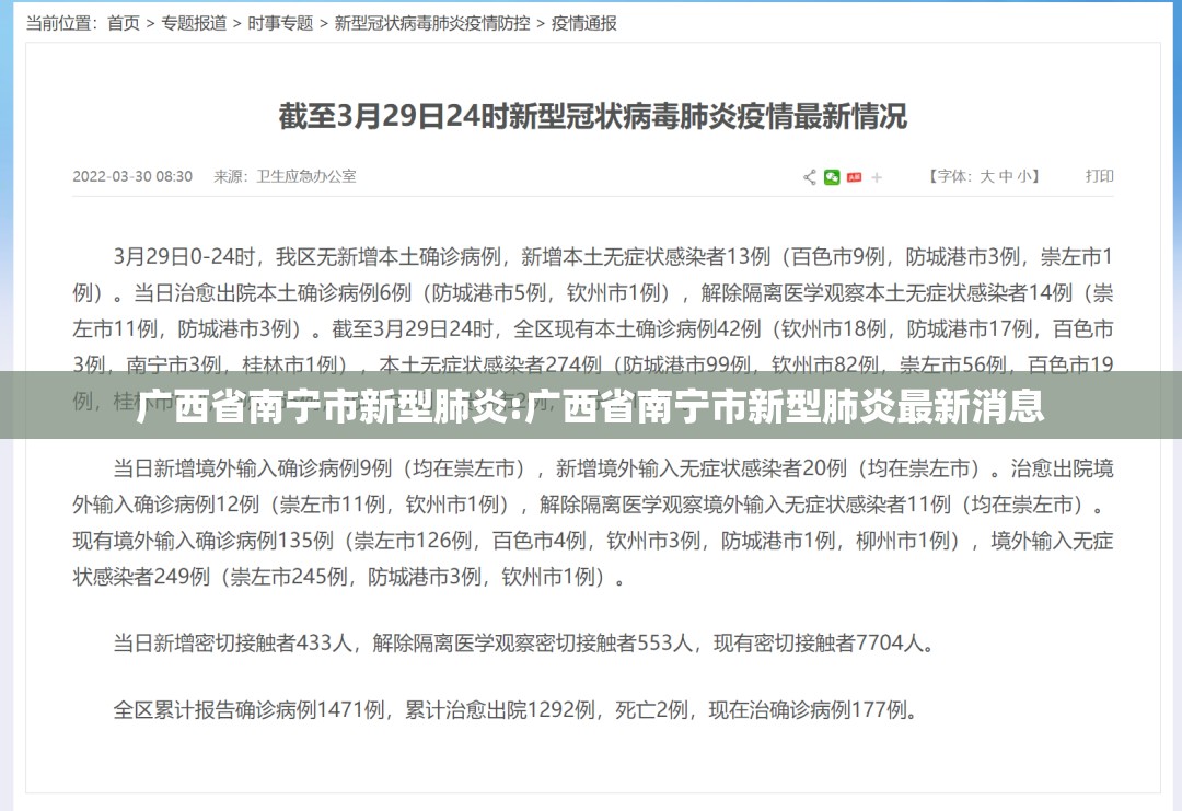 广西省南宁市新型肺炎:广西省南宁市新型肺炎最新消息