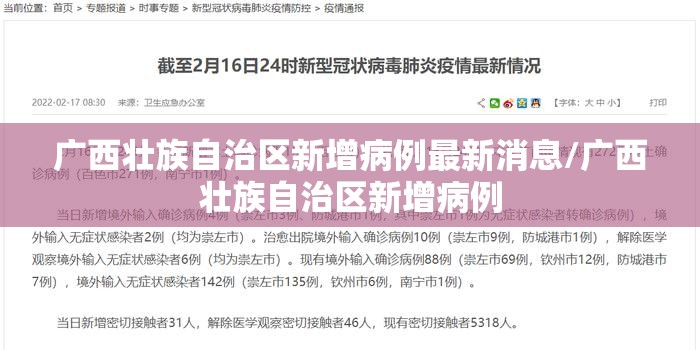 广西壮族自治区新增病例最新消息/广西壮族自治区新增病例