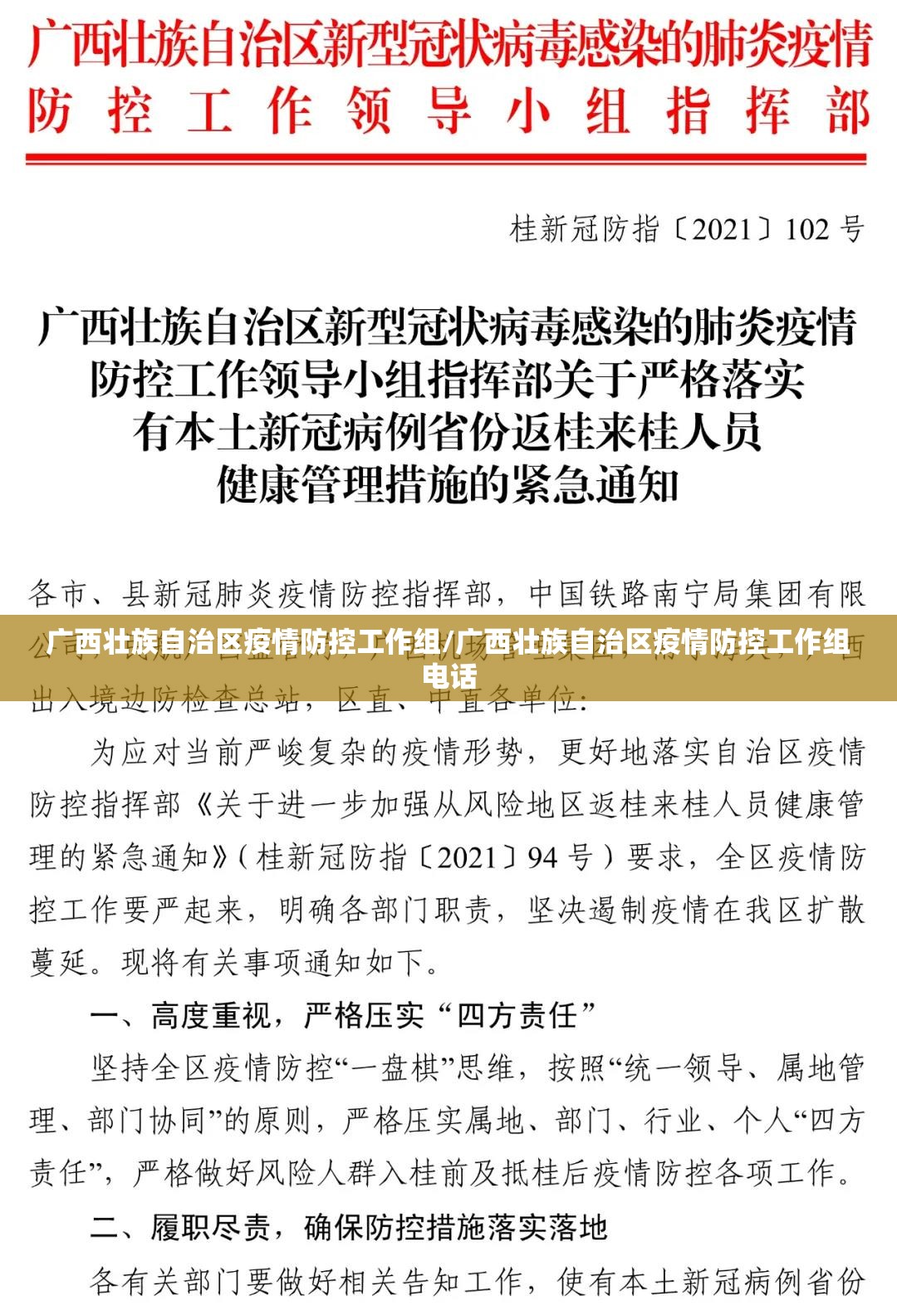 广西壮族自治区疫情防控工作组/广西壮族自治区疫情防控工作组电话