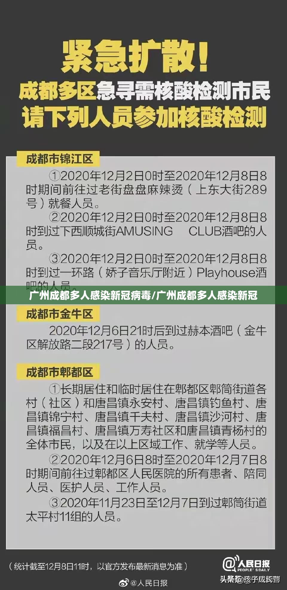 广州成都多人感染新冠病毒/广州成都多人感染新冠