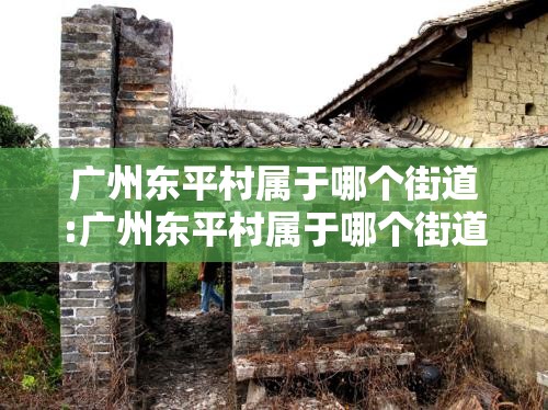 广州东平村属于哪个街道:广州东平村属于哪个街道办事处