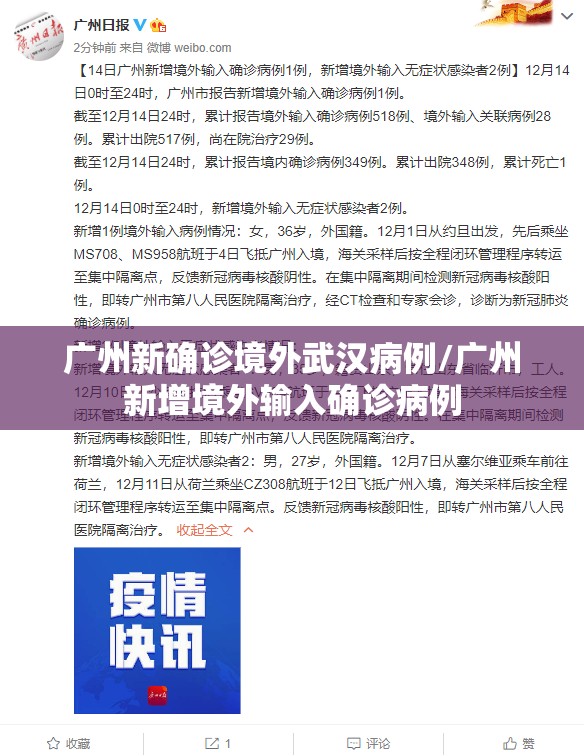广州新确诊境外武汉病例/广州新增境外输入确诊病例