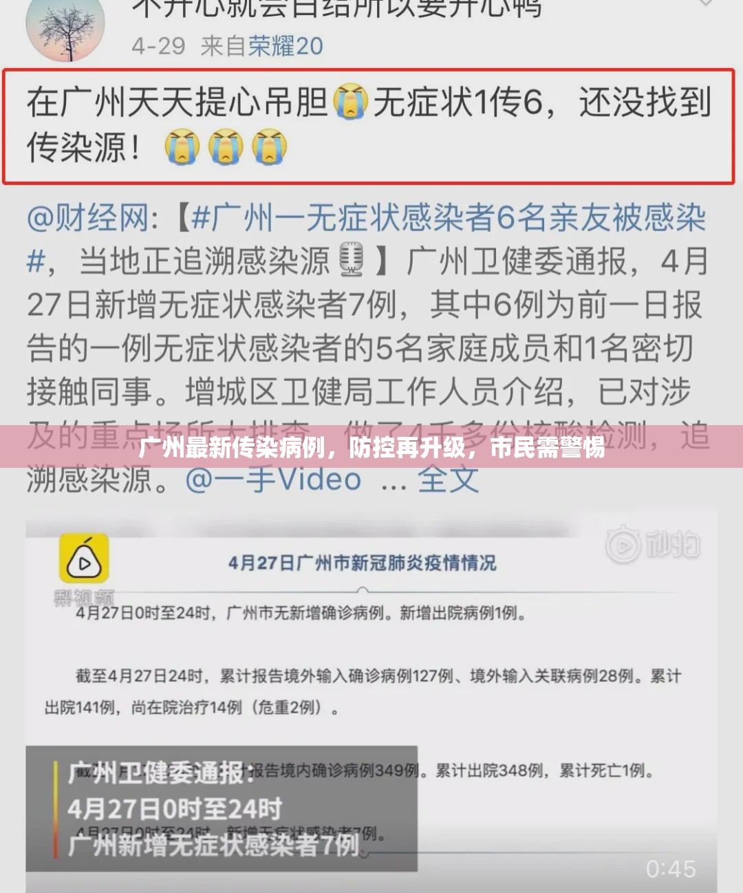 广州最新传染病例，防控再升级，市民需警惕