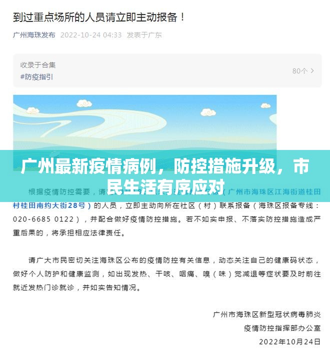 广州最新疫情病例，防控措施升级，市民生活有序应对