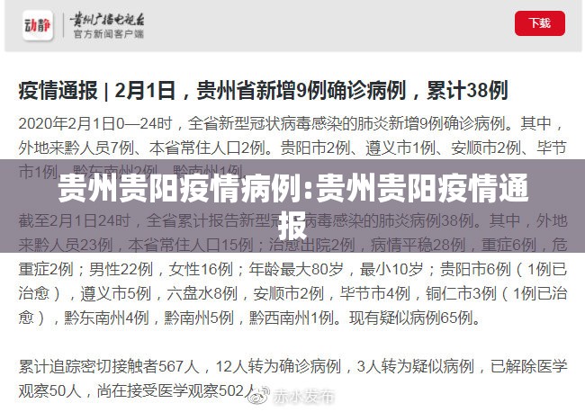 贵州贵阳疫情病例:贵州贵阳疫情通报