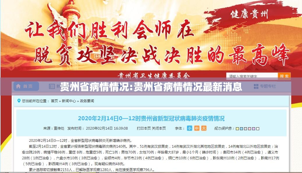 贵州省病情情况:贵州省病情情况最新消息
