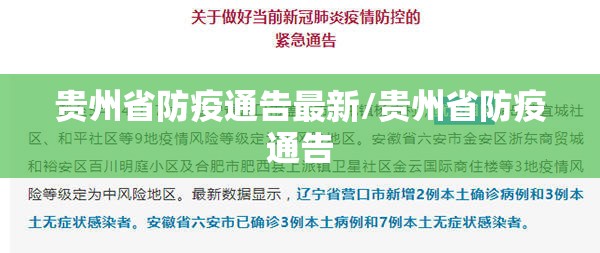 贵州省防疫通告最新/贵州省防疫通告