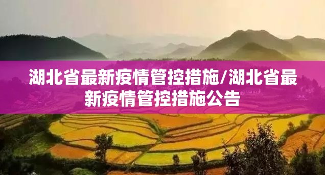 湖北省最新疫情管控措施/湖北省最新疫情管控措施公告