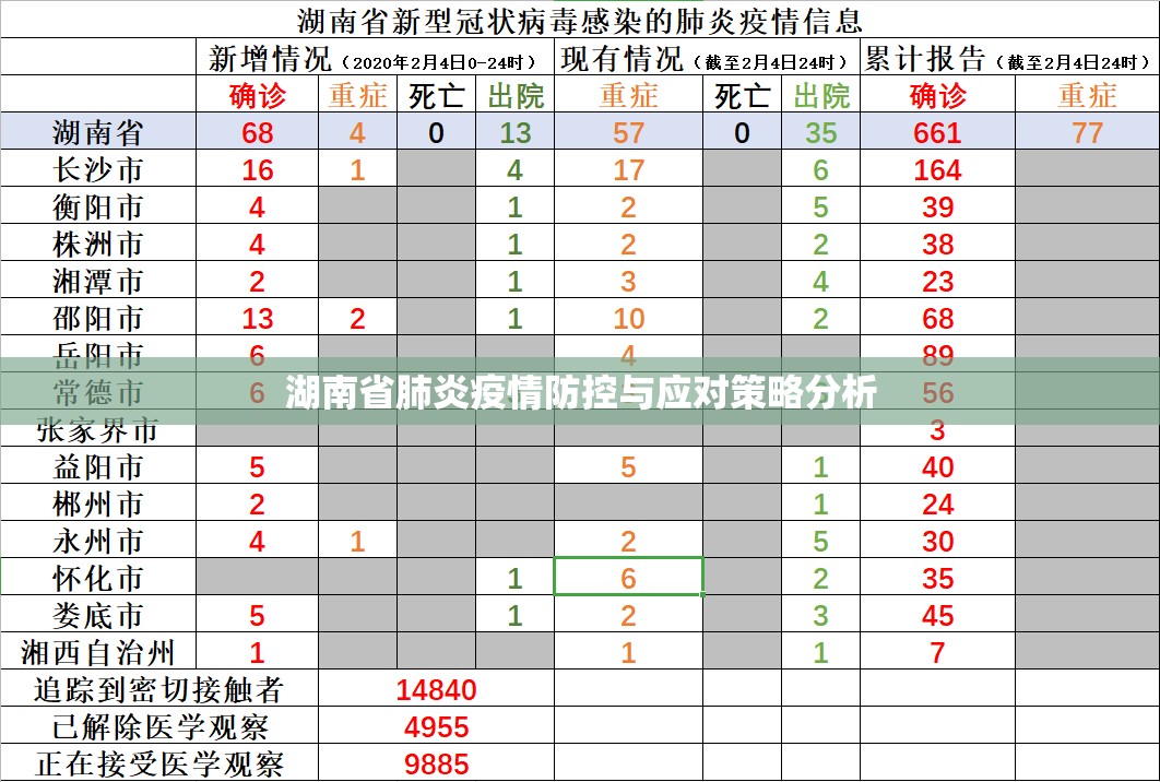湖南省肺炎疫情防控与应对策略分析