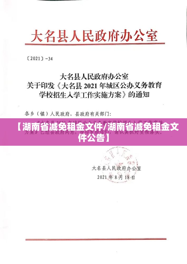 【湖南省减免租金文件/湖南省减免租金文件公告】