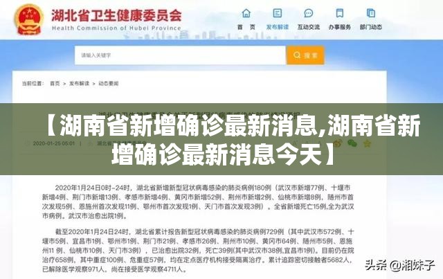 【湖南省新增确诊最新消息,湖南省新增确诊最新消息今天】