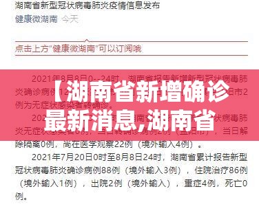【湖南省新增确诊最新消息,湖南省新增确诊最新消息今天】