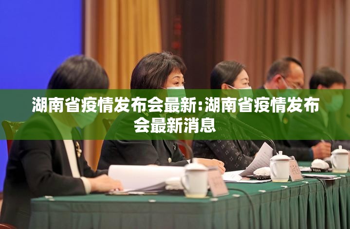 湖南省疫情发布会最新:湖南省疫情发布会最新消息