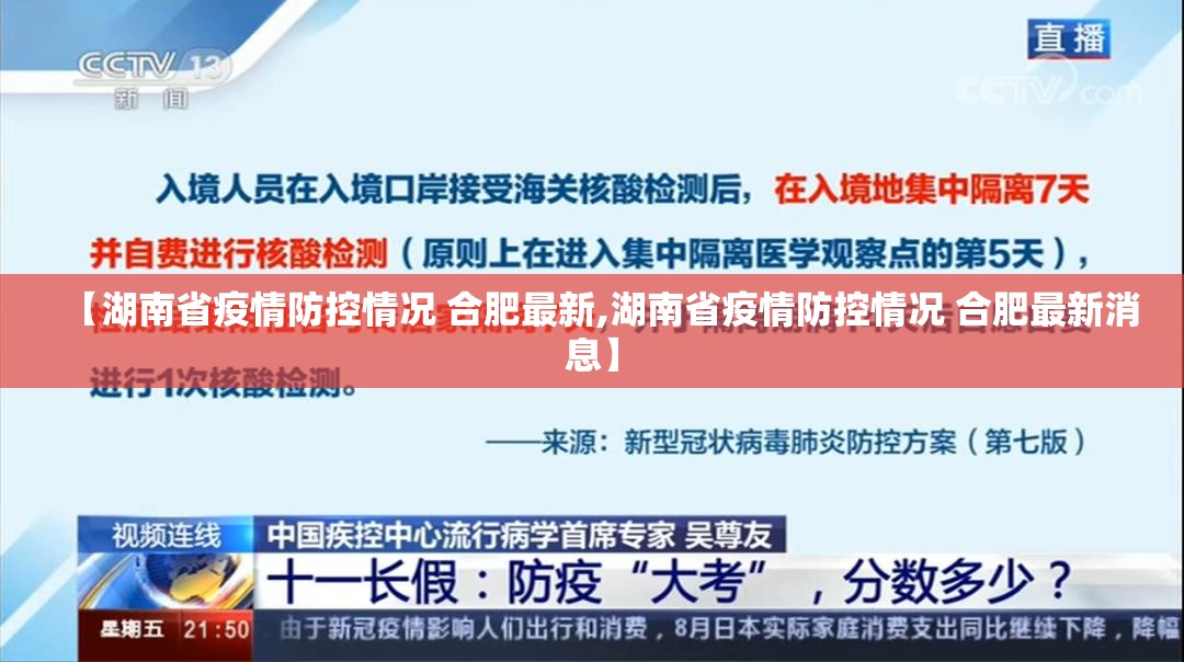 【湖南省疫情防控情况 合肥最新,湖南省疫情防控情况 合肥最新消息】