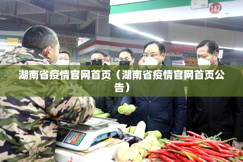 湖南省疫情官网首页（湖南省疫情官网首页公告）
