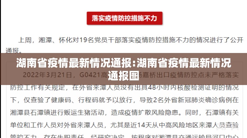湖南省疫情最新情况通报:湖南省疫情最新情况通报图