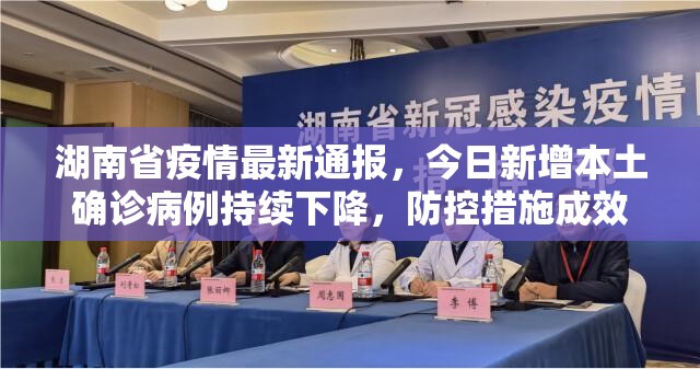 湖南省疫情最新通报，今日新增本土确诊病例持续下降，防控措施成效显著