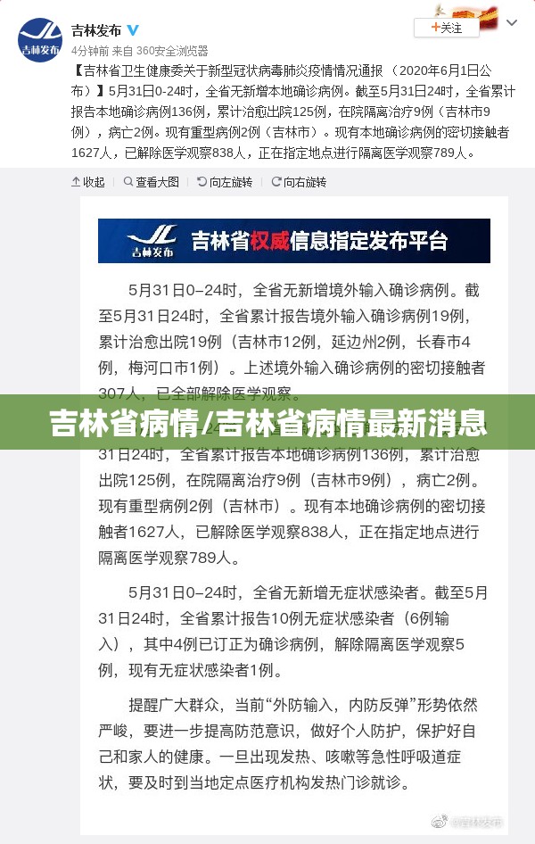 吉林省病情/吉林省病情最新消息