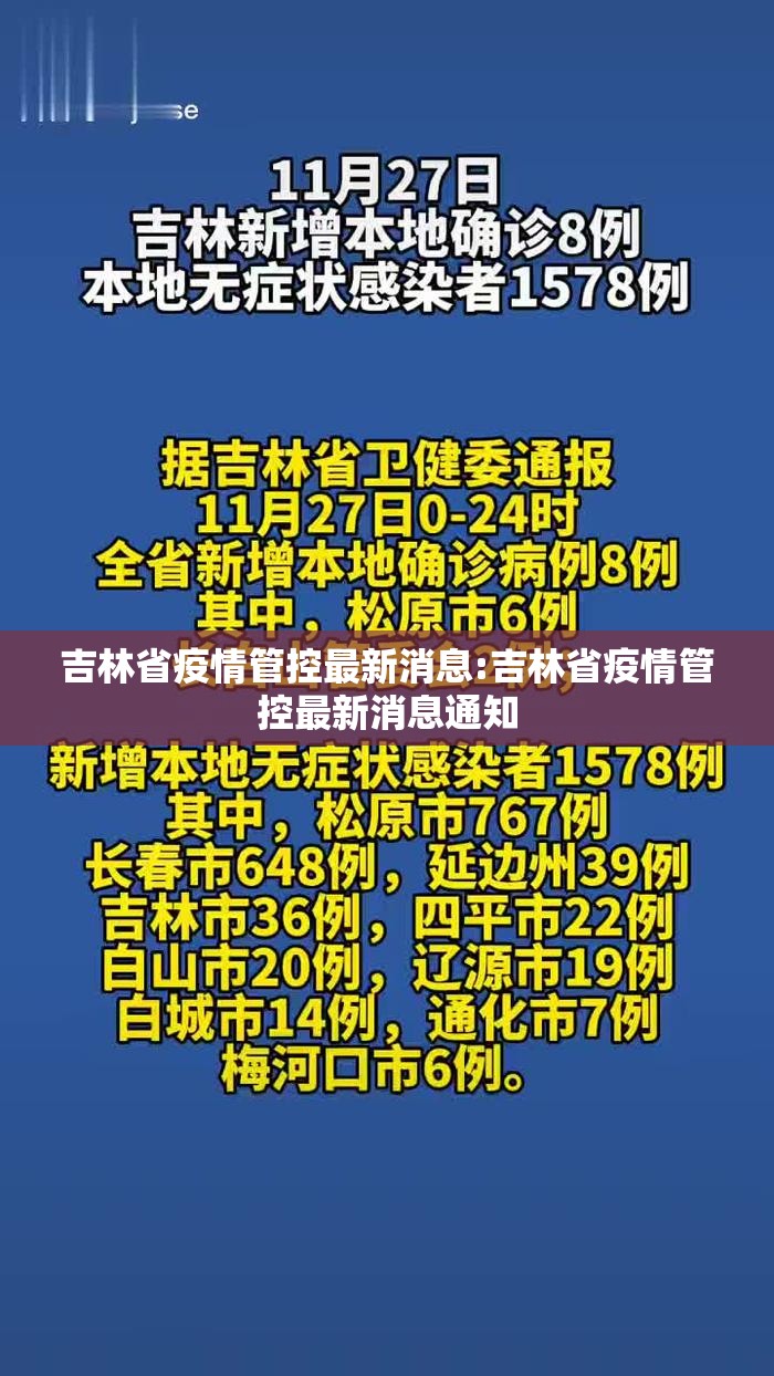 吉林省疫情管控最新消息:吉林省疫情管控最新消息通知