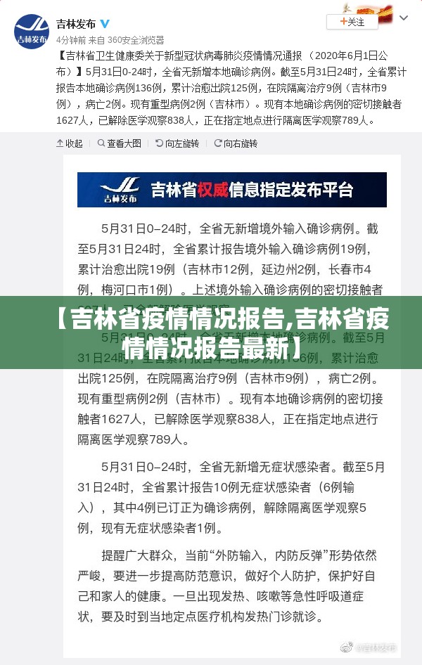 【吉林省疫情情况报告,吉林省疫情情况报告最新】
