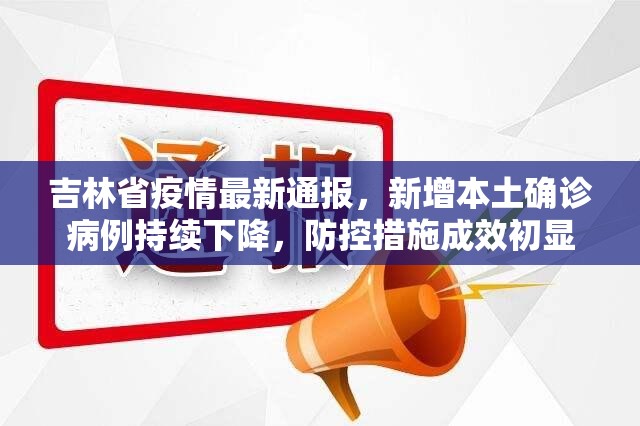 吉林省疫情最新通报，新增本土确诊病例持续下降，防控措施成效初显