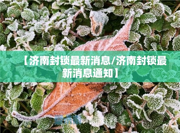【济南封锁最新消息/济南封锁最新消息通知】