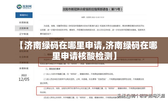 【济南绿码在哪里申请,济南绿码在哪里申请核酸检测】