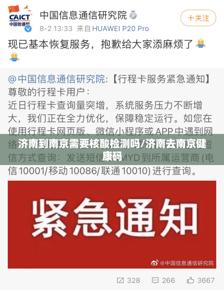 济南到南京需要核酸检测吗/济南去南京健康码