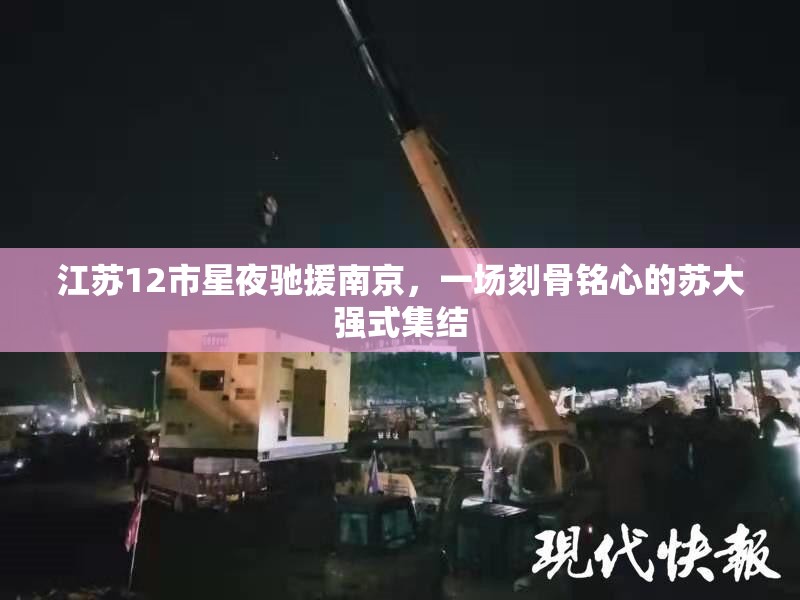 江苏12市星夜驰援南京，一场刻骨铭心的苏大强式集结