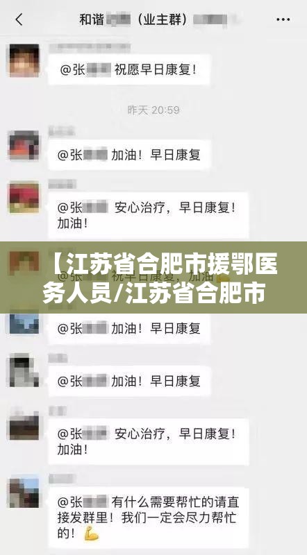 【江苏省合肥市援鄂医务人员/江苏省合肥市援鄂医疗队】