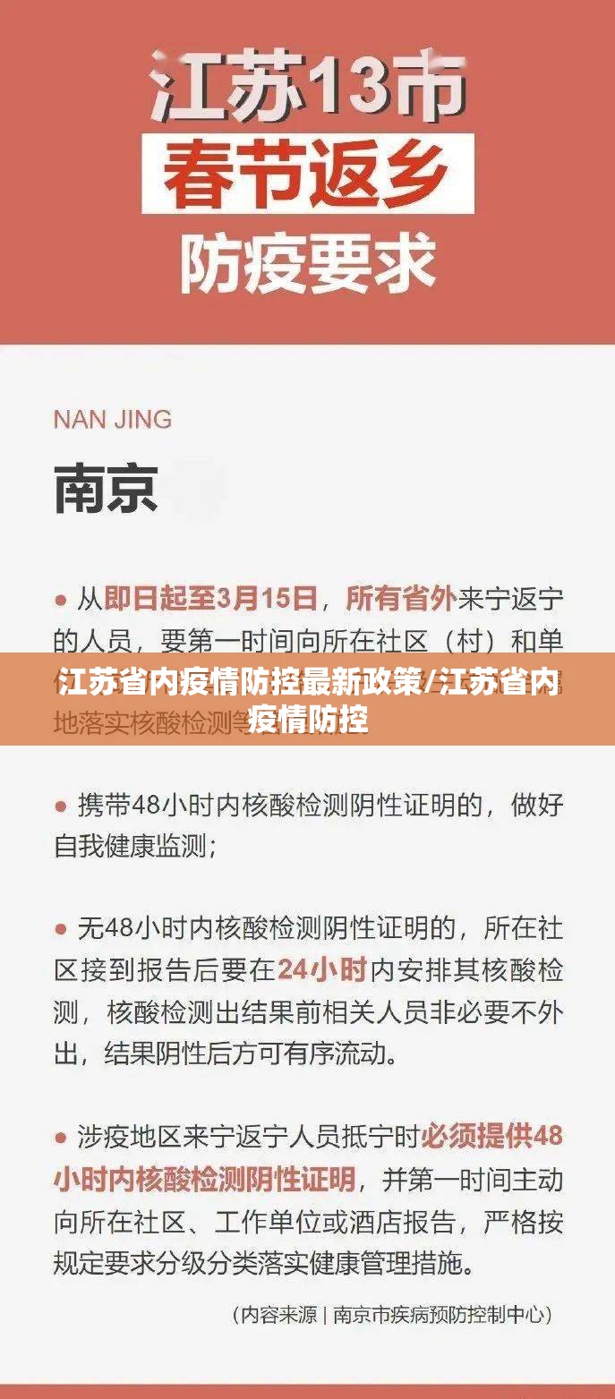 江苏省内疫情防控最新政策/江苏省内疫情防控