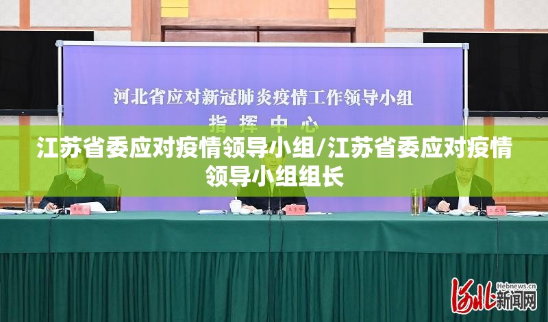 江苏省委应对疫情领导小组/江苏省委应对疫情领导小组组长