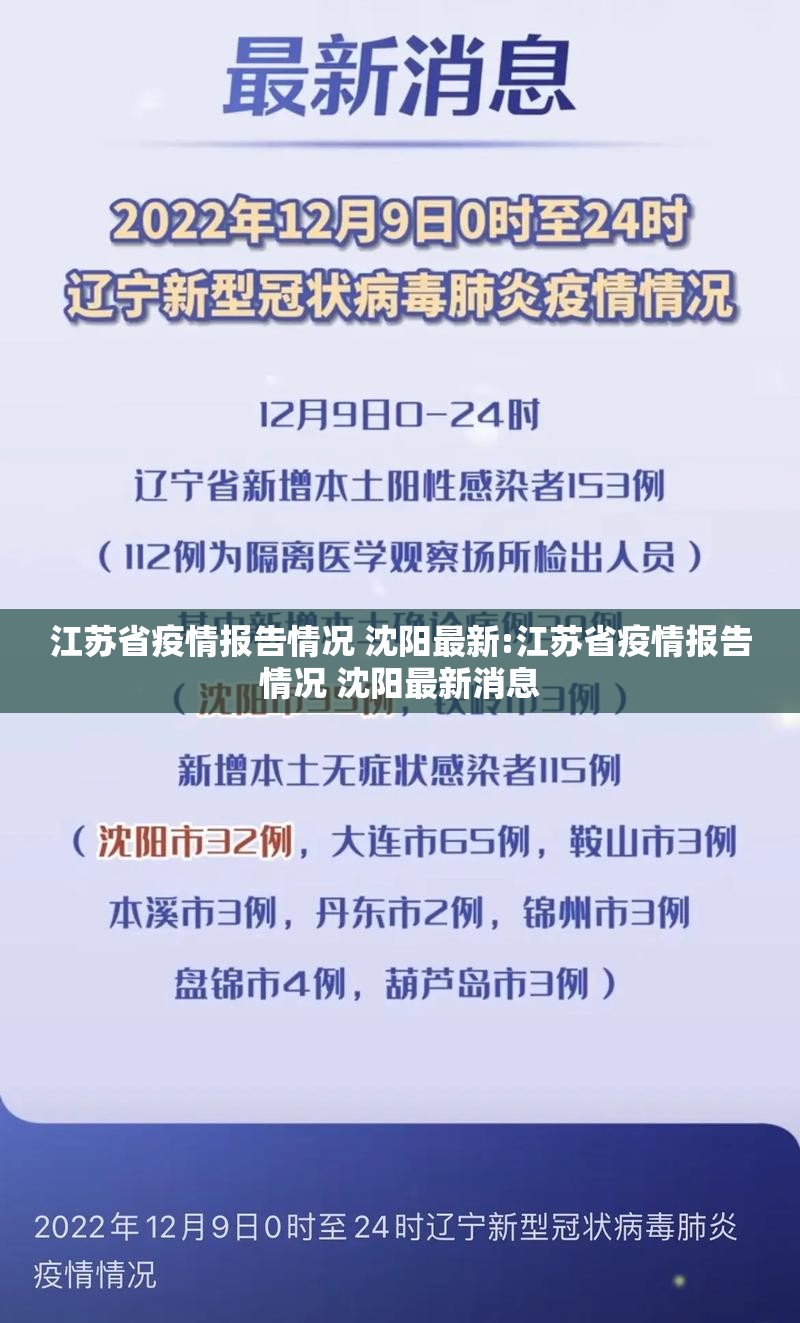 江苏省疫情报告情况 沈阳最新:江苏省疫情报告情况 沈阳最新消息