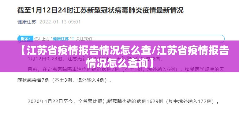 【江苏省疫情报告情况怎么查/江苏省疫情报告情况怎么查询】