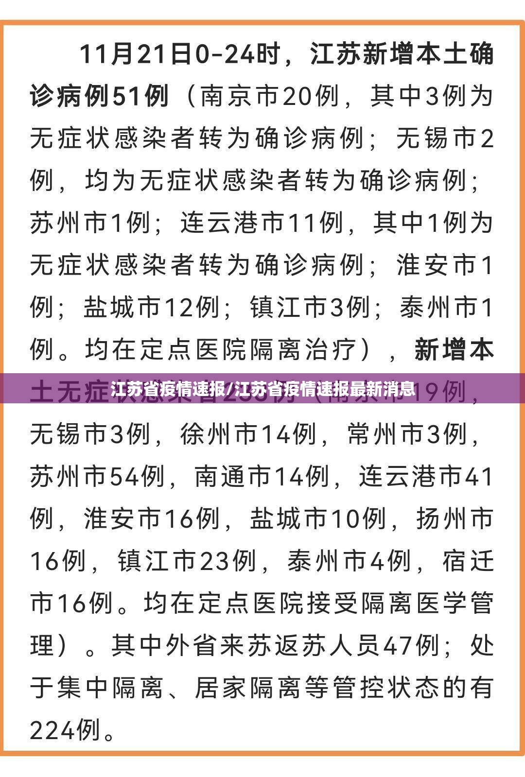 江苏省疫情速报/江苏省疫情速报最新消息