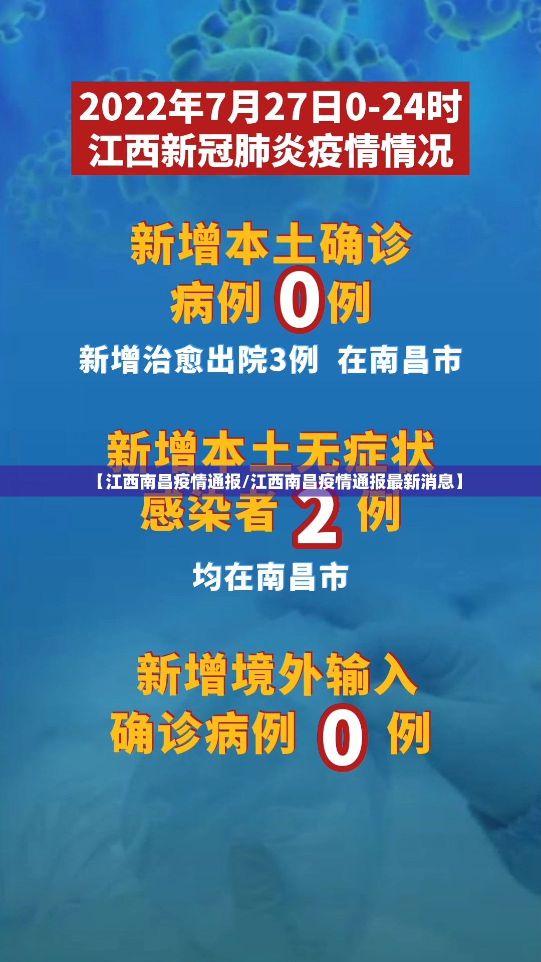 【江西南昌疫情通报/江西南昌疫情通报最新消息】