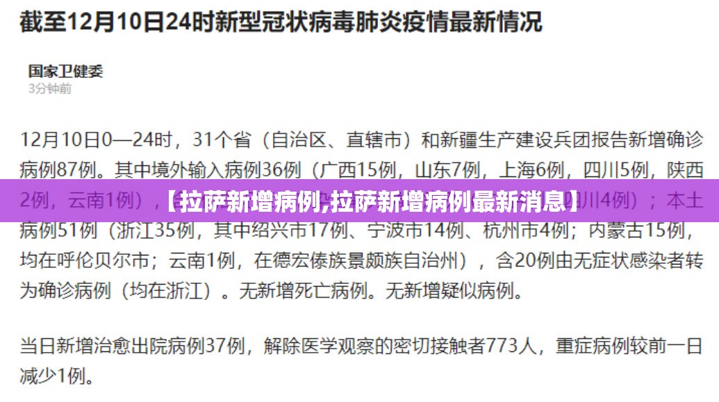 【拉萨新增病例,拉萨新增病例最新消息】