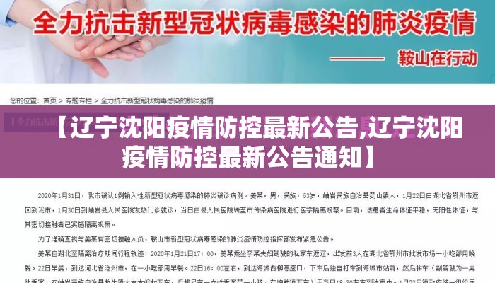 【辽宁沈阳疫情防控最新公告,辽宁沈阳疫情防控最新公告通知】