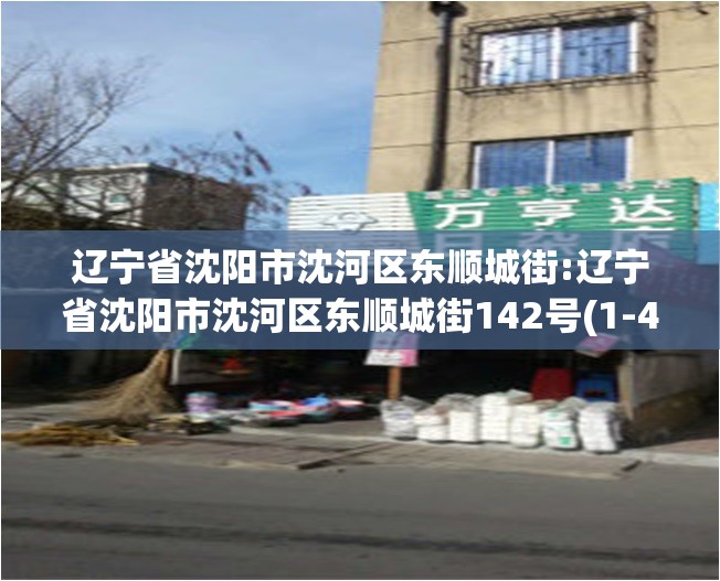 辽宁省沈阳市沈河区东顺城街:辽宁省沈阳市沈河区东顺城街142号(1-4-1)