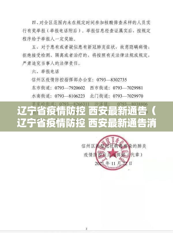 辽宁省疫情防控 西安最新通告（辽宁省疫情防控 西安最新通告消息）